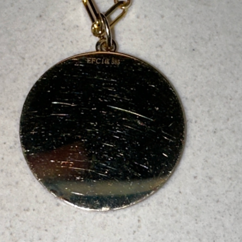 EF COLLECTION Jumbo Diamond Good Luck Necklace - Picture 7 of 12
